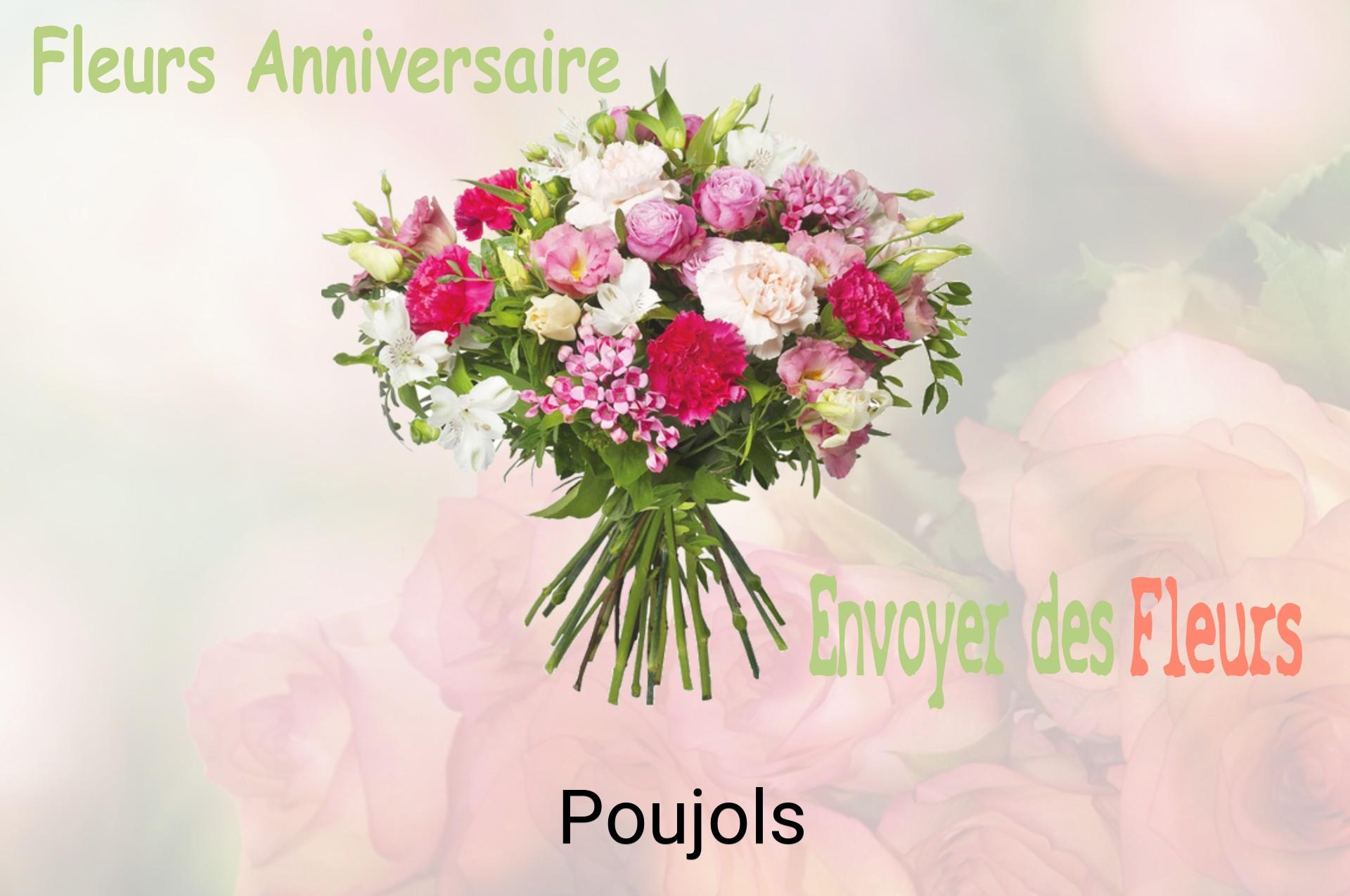 Bouquet de fleurs d’anniversaire livré à Poujols